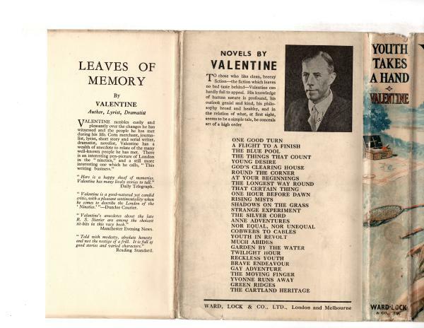 Youth Takes A Hand by Valentine (First Edition) Ward Lock File Copy