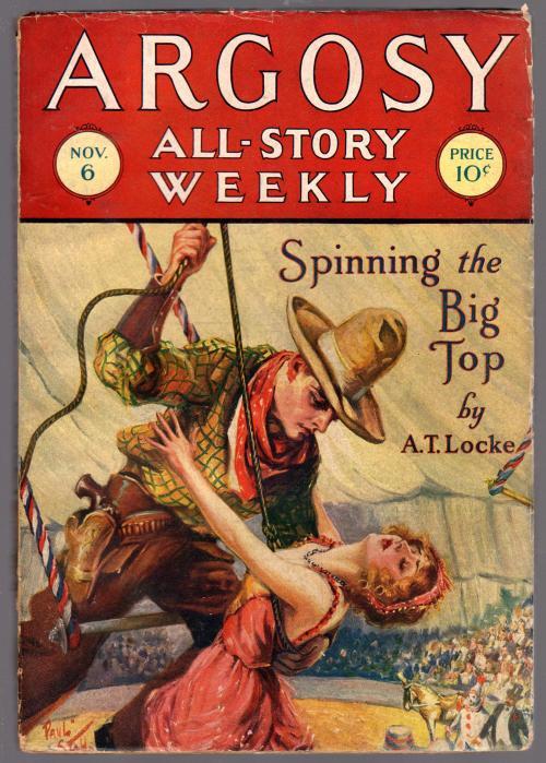 Argosy" November 6 1926 Johnston McCulley, Circus Cvr