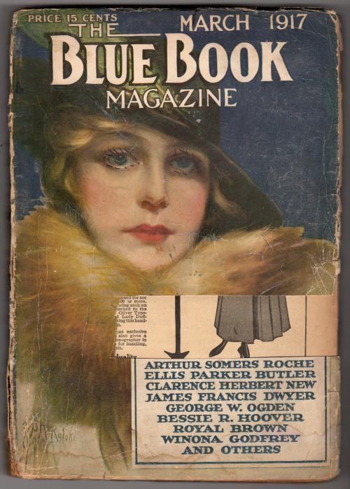 Blue Book Mar 1917 Edgar Rice Burroughs - The End of Bukawai - Pulp