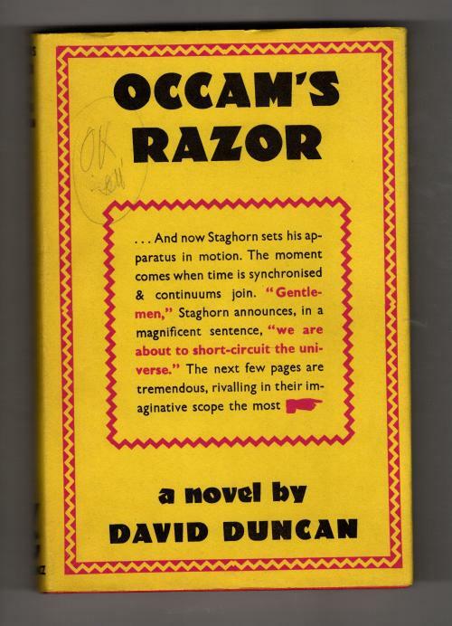 Occam's Razor by David Duncan (First Edition) Gollancz SF File Copy