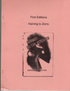 First Editions: Haining to Zorro by Joseph Bell (First Edition) LTD