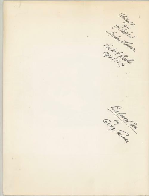 Beloved Son by George Turner (Review Copy) Signed