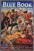 Blue Book Jun 1937 Battle Cvr; Chester Kioga story; H. Bedford-Jones