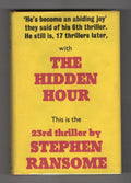 The Hidden Hour by Stephen Ransome (First UK Edition) Gollancz File Copy