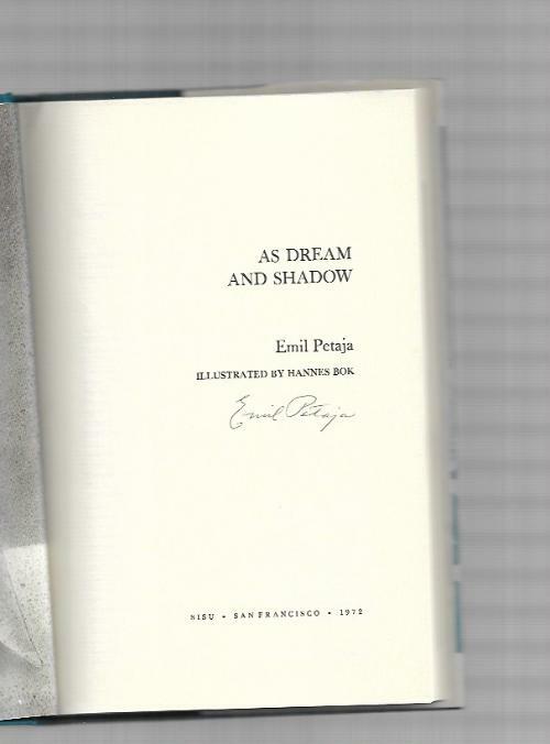 As Dream and Shadow by Emil Petaja (Limited) Signed