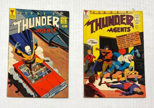 Lot of 14 Thunder Agents Raw Comics Tower Action Series