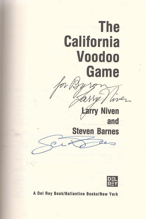 The California Voodoo Game by Larry Niven & Steven Barnes (First Edition) Signed