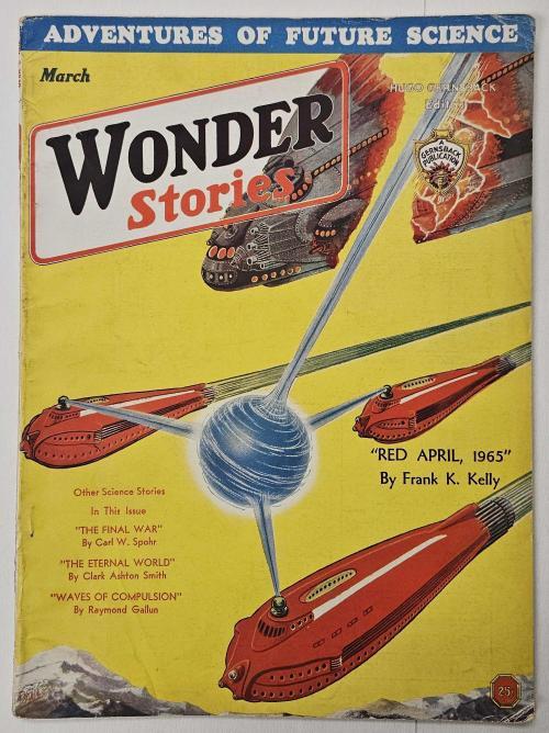 Wonder Stories Mar 1932 Frank R. Paul; CA Smith; Raymond Gallun;