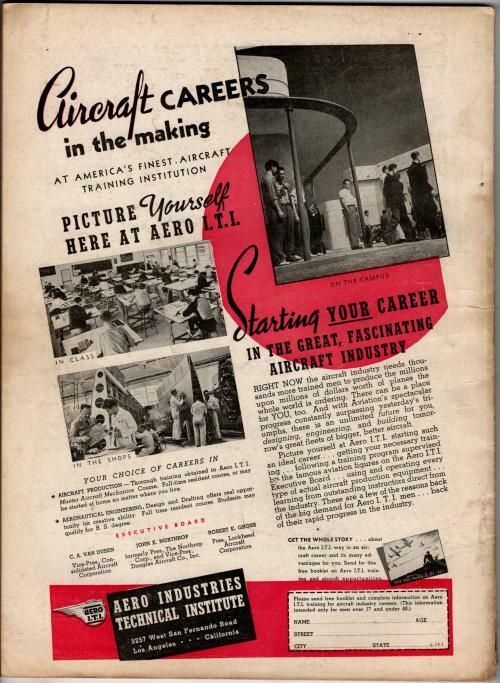 Air Trails Feb 1939 Pulp San Francisco Aviation Cover Art