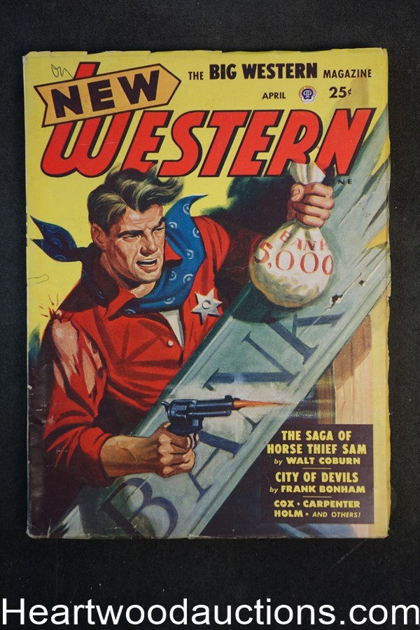 New Western Apr 1948 Walt Coburn, Thomas Thompson, Kenneth Fowler - High Grade