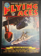 Flying Aces Jan 1940 Pulp Schomburg Cvr Art