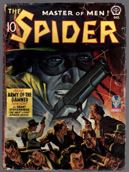 The Spider Oct 1942 Rafael DeSoto Cvr, John Fleming Gould, Doc Turner
