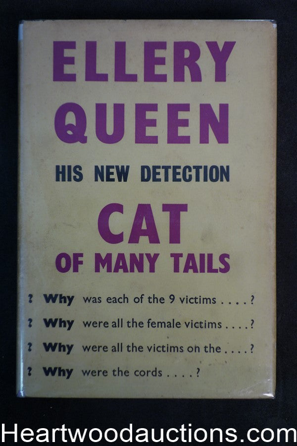 Cat of Many Tails by Ellery Queen, First British Edition