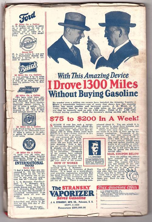 Weird Tales Mar 1927 HP Lovecraft "The White Ship" - Pulp