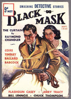 Black Mask Sep 1936 Raymond Chandler; John Drew Cover (British) - Pulp