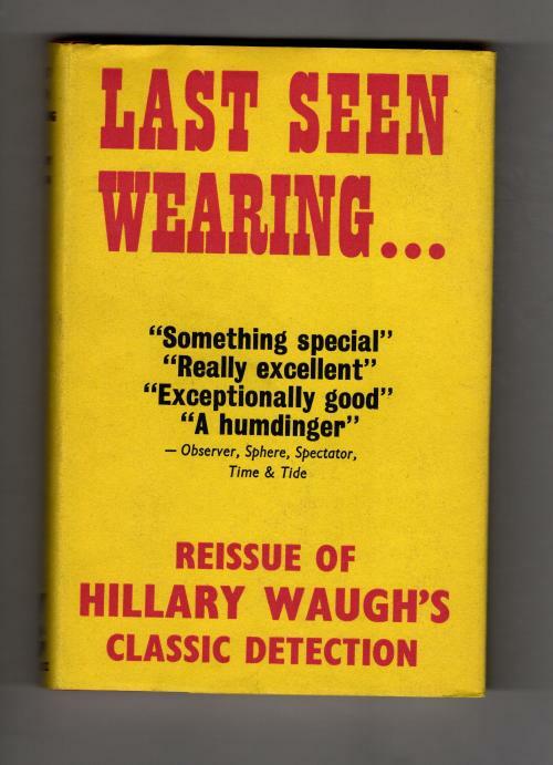 Last Seen Wearing--- by Hillary Waugh (Gollancz Detection) File Copy