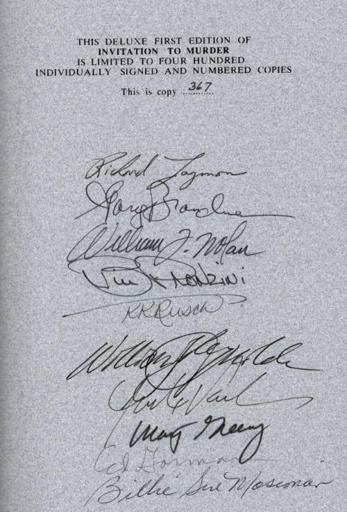 Invitation to Murder by Ed Gorman (editor) Martin H. Greenberg (editor) First...