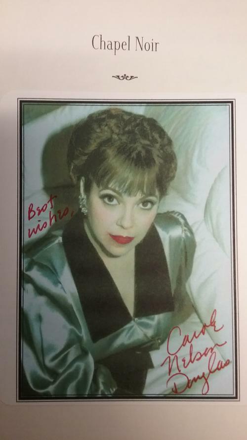 Chapel Noir by Carole Nelson Douglas (First Edition) Signed