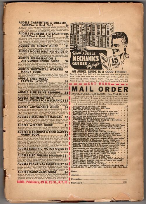 The Shadow Winter 1949 Scarce issue; Rozen knifethrow at Shadow Cvr;