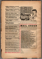 The Shadow Winter 1949 Scarce issue; Rozen knifethrow at Shadow Cvr;