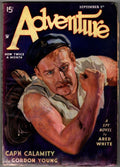 Adventure Sep 1 1934 Pulp Howitt Cvr; "Cap'n Calamity" by Gordon Young