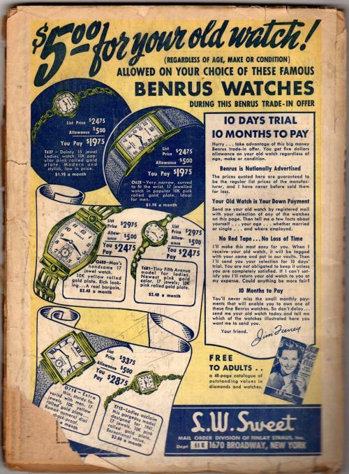 Adventure May 1941 Pulp Spring Singer Cover Art; White; Perkins