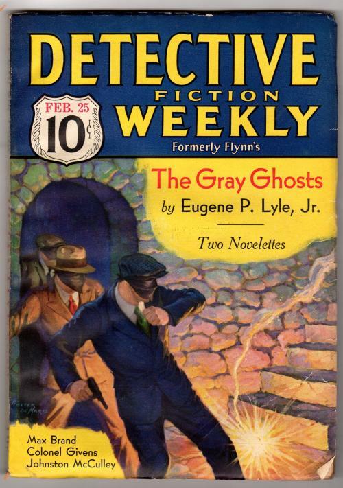 Detective Fiction Weekly Feb 25, 1933 Masked Bandits cvr, Max Brand, McCulley