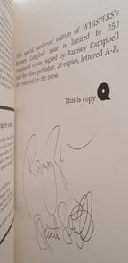 WHISPERS Volume 4, March 1982 Ramsey Campbell LTD Signed Publisher's Copy Q