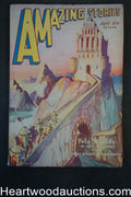 Amazing Stories Apr 1937 Weinbaum Stories, Eando Binder - High Grade