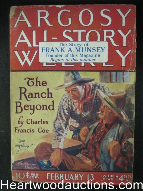 Argosy Feb 13, 1926 Memorial issue dedicated to Frank A Munsey