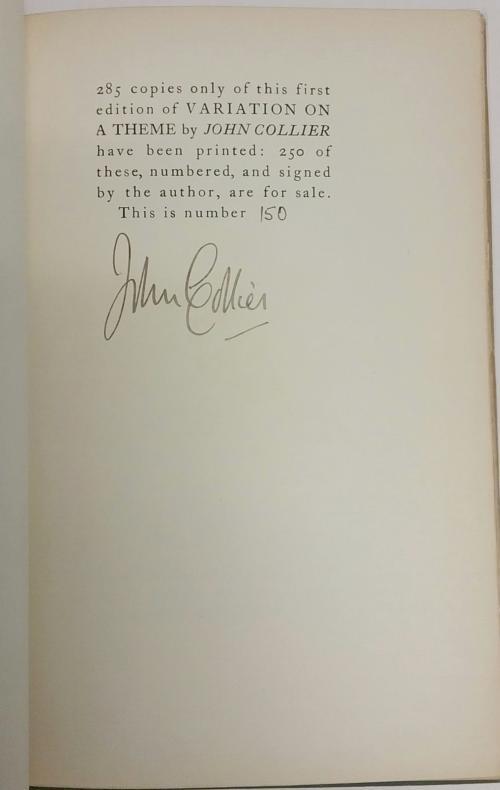 Variation on a Theme by John Collier (Limited) Signed Erle Korshak's Copy