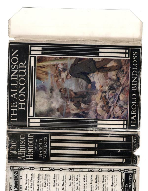 The Allinson Honour by Harold Bindloss (First Edition) File Copy