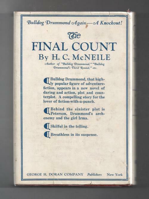 The Final Count by H. C. McNeile (First Edition)