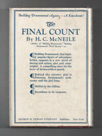 The Final Count by H. C. McNeile (First Edition)