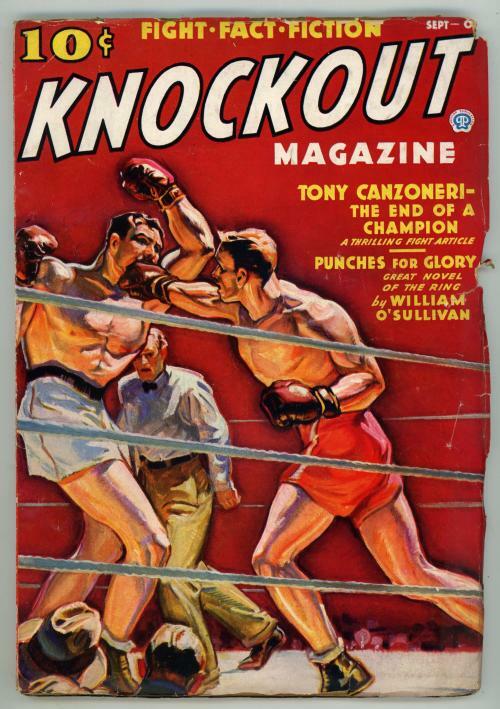 Knockout Sep-Oct 1937 "Tony Canzoneri - the end of a Champion" Pulp
