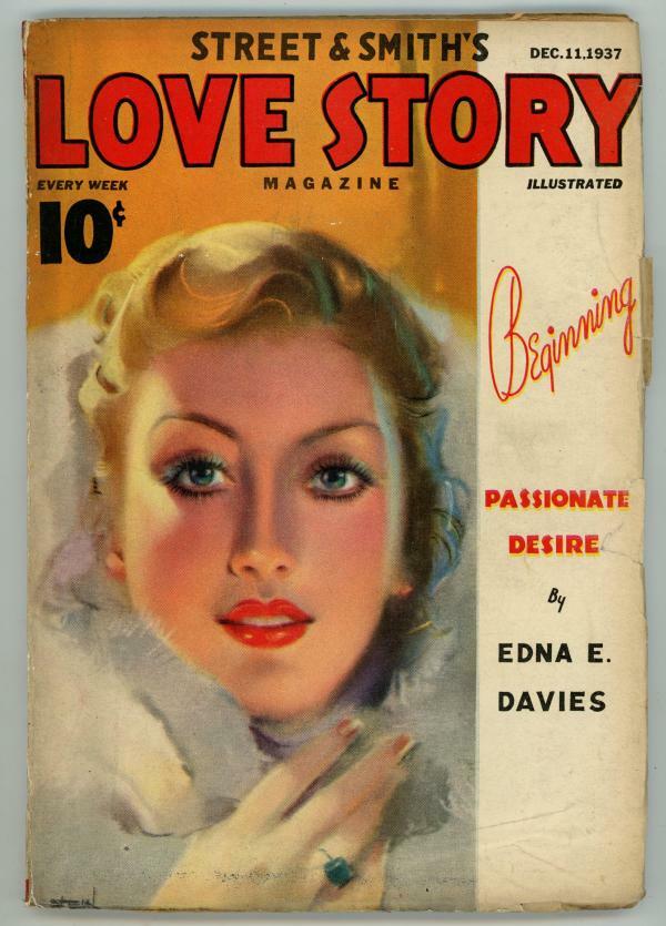 Love Story Dec 11 1937 Edna E. Davies Pulp