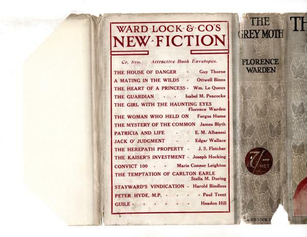 The Grey Moth by Florence Warden (First Edition) Ward File Copy