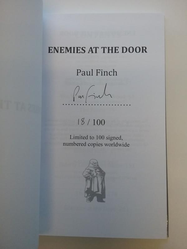 Enemies at the Door by Paul Finch (First Edition) Limited Signed #18
