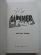 Summer of Fear by T. Jefferson Parker Signed