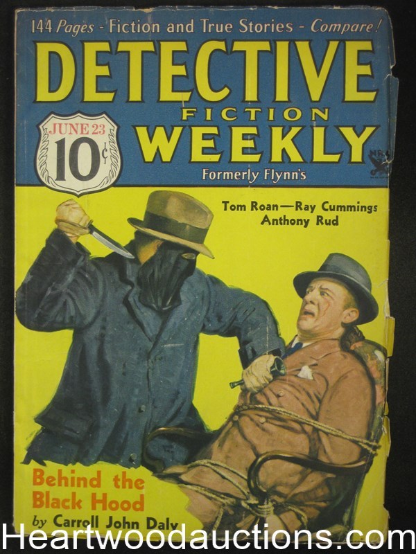 "Detective Fiction Weekly" June 23 1934 C. J Daly Blackhood Cover