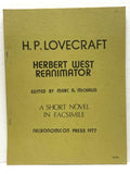 HP Lovecraft Herbert West Reanimator by Marc A Michaud, Limited First
