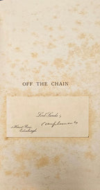 Off the Chain by Lord Sands (First Edition) Presentation Copy