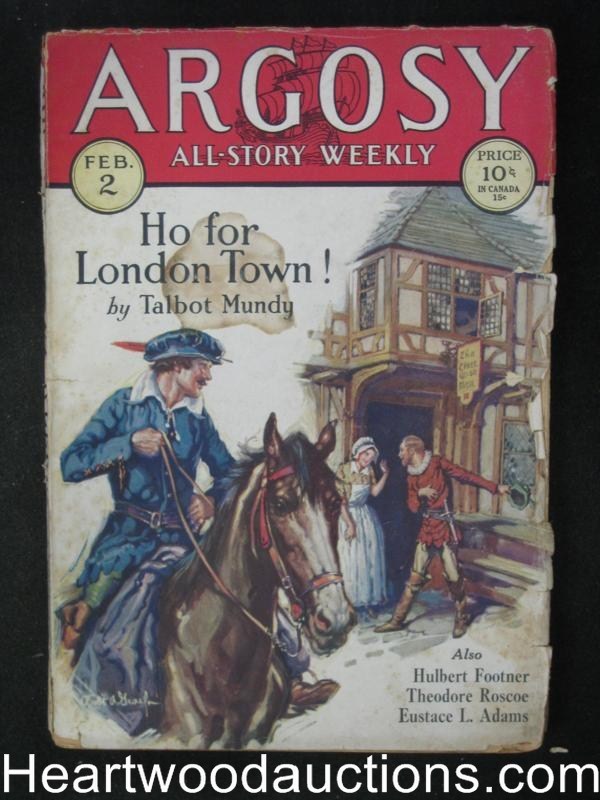 Argosy Feb 02,  1929 Talbot Mundy Cover