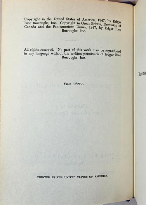 Tarzan and the Foreign Legion by Edgar Rice Burroughs (First Edition)