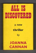 All is Discovered by Joanna Cannan Publisher's File Copy