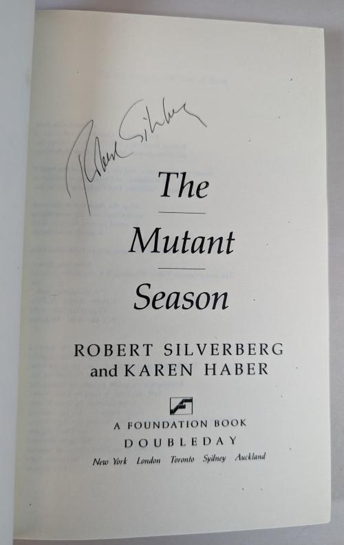The Mutant Season by Robert Silverberg Karen Haber (Uncorrected Proof) Signed