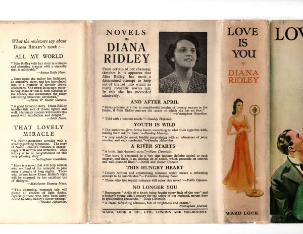 Love Is You by Diana Ridley (First Edition) Rare DJ Publisher's Copy