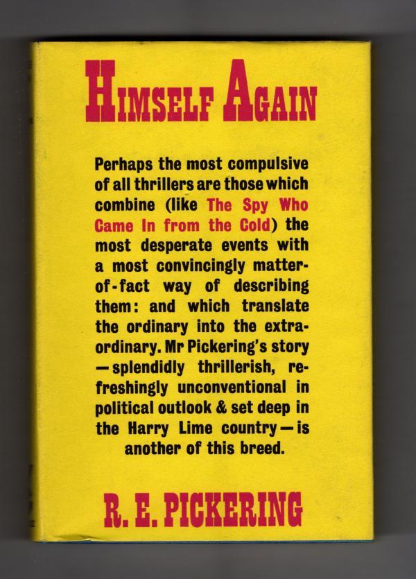 Himself Again by R.E. Pickering Publisher's File Copy