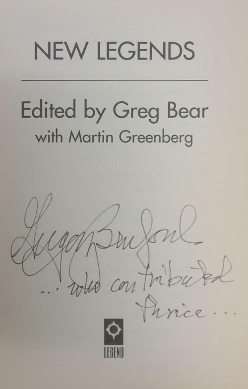 New Legends by Greg Bear & Martin Greenberg (Editors) 1st UK Edition Copy 2 "B"