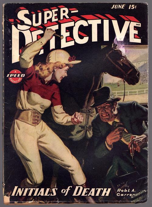 Super Detective Jun 1944 Allen Anderson Cvr, Donald Wandrei - Pulp